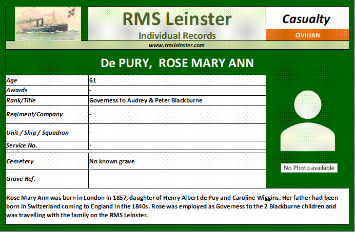 Rose Mary Ann De Pury